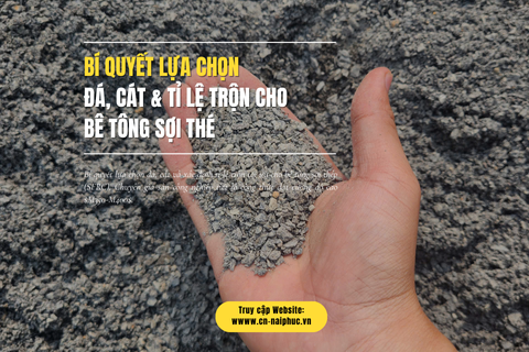 Bí Quyết Lựa Chọn Đá, Cát & Tỉ Lệ Trộn Cho Bê Tông Sợi Thép