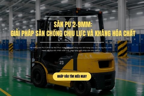 Sàn PU 2-9mm: Giải Pháp Sàn Chống Chịu Lực Và Kháng Hóa Chất