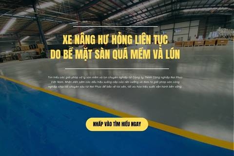 Xe Nâng Hư Hỏng Liên Tục Do Bề Mặt Sàn Quá Mềm Và Lún