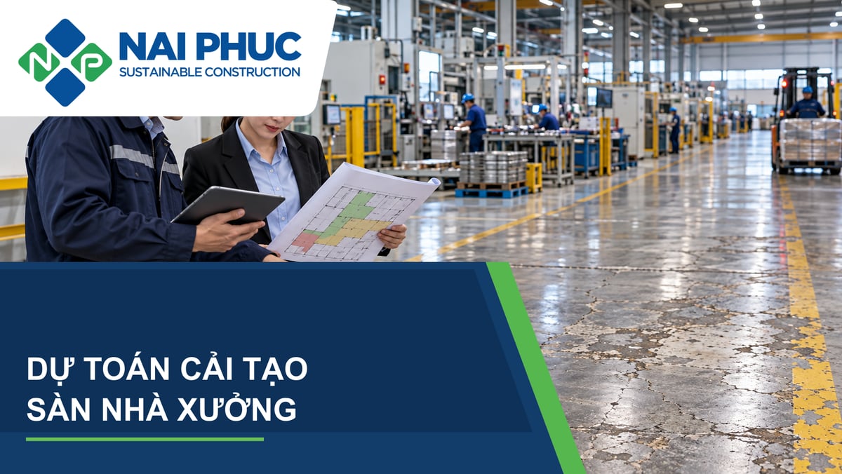 Ảnh minh họa kỹ sư khảo sát và lập hồ sơ cải tạo sàn nhà xưởng