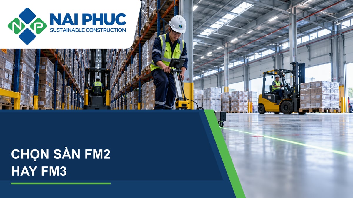 Ảnh minh họa sàn kho vận và các tuyến xe nâng cần đo độ phẳng