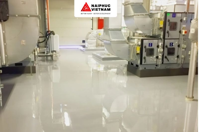 Thi công sàn PU 2-9mm chuyên nghiệp cho nhà máy thực phẩm